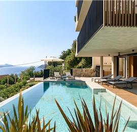 Luxury 5 Bedroom Villa with Heated Infinity Pool, Sauna, Gym, Jacuzzi and Sea Views in Vrbica, near Dubrovnik, Sleeps 10